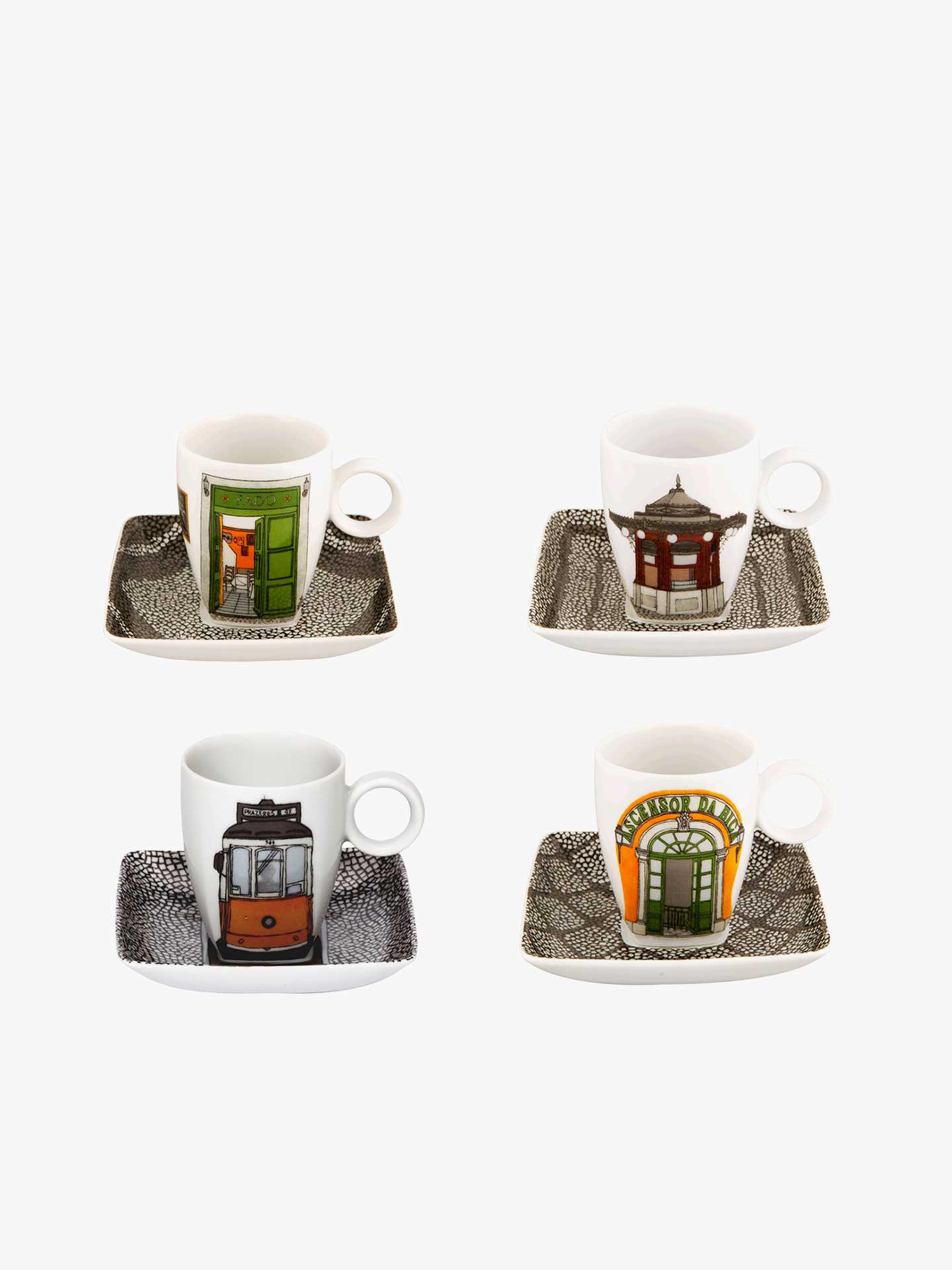 Conjunto 4 Ch�venas Caf� Alma de Lisboa