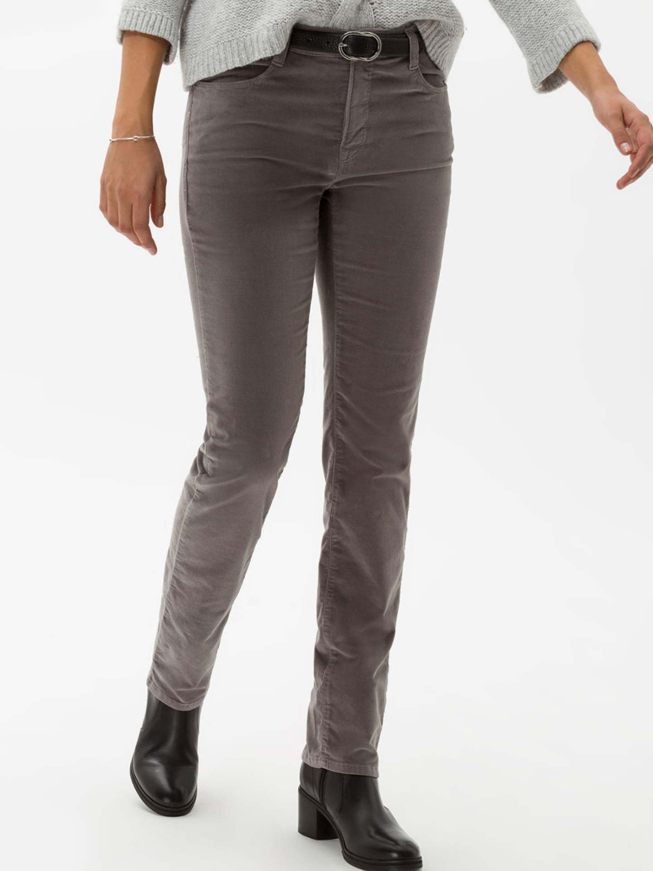 Calas de Veludo Slim Fit