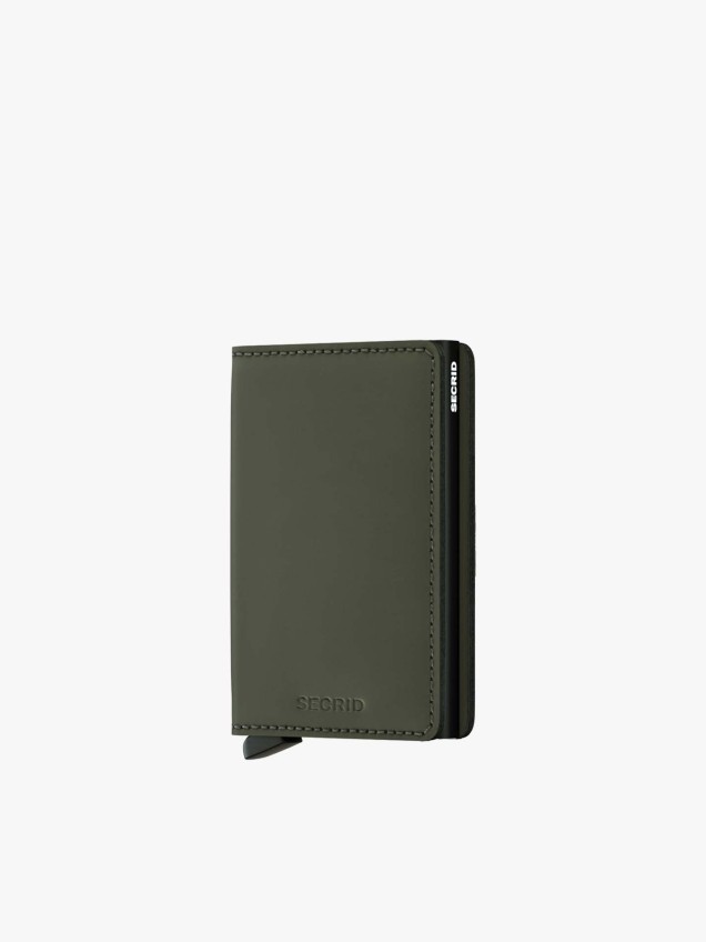 Carteira Matte Green-Black