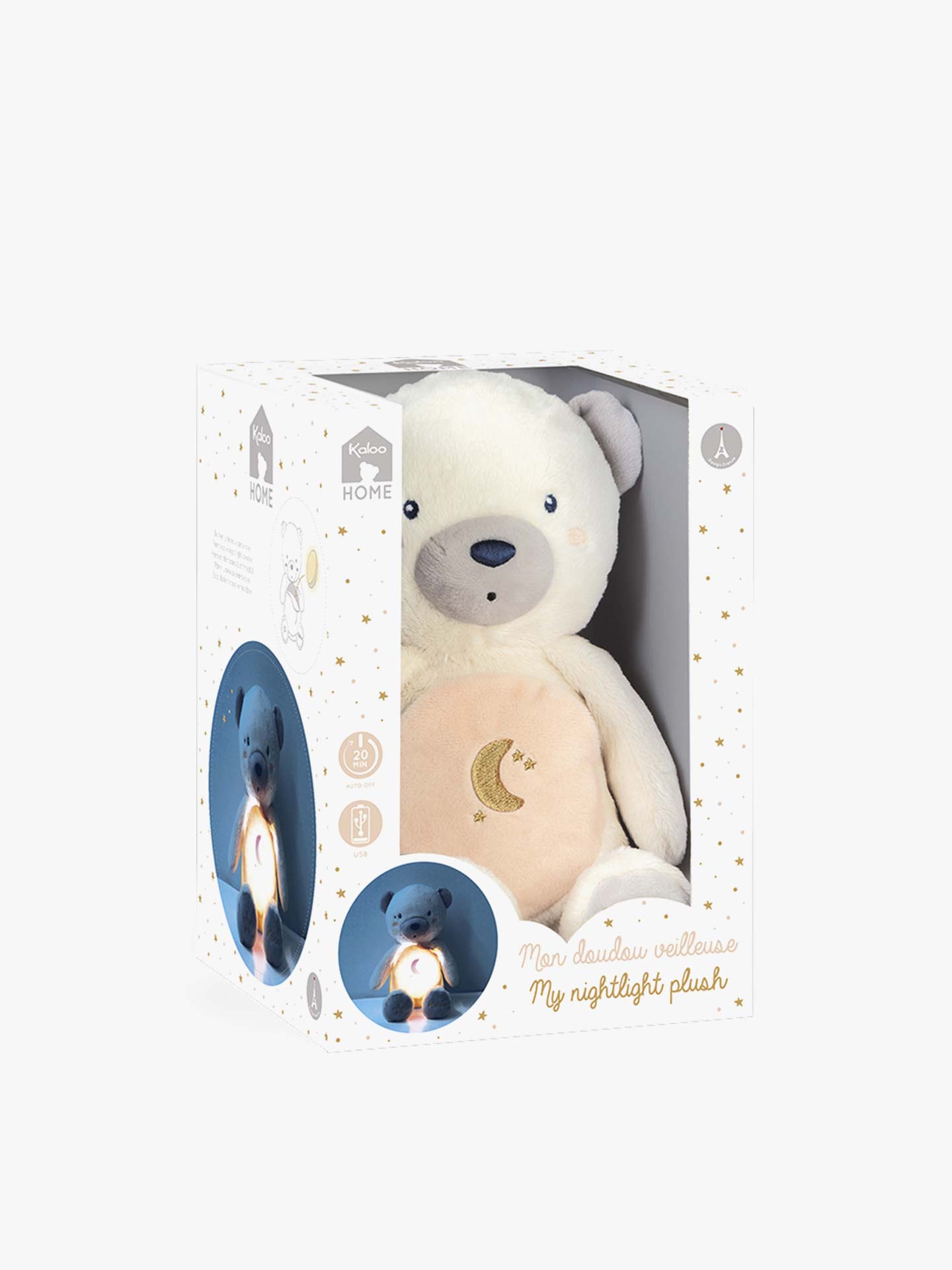 Peluche Doudou Urso com Luz de Presença