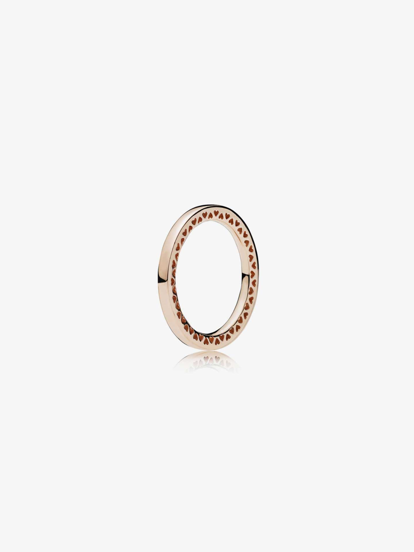 Anel Classic Hearts of Pandora Rose