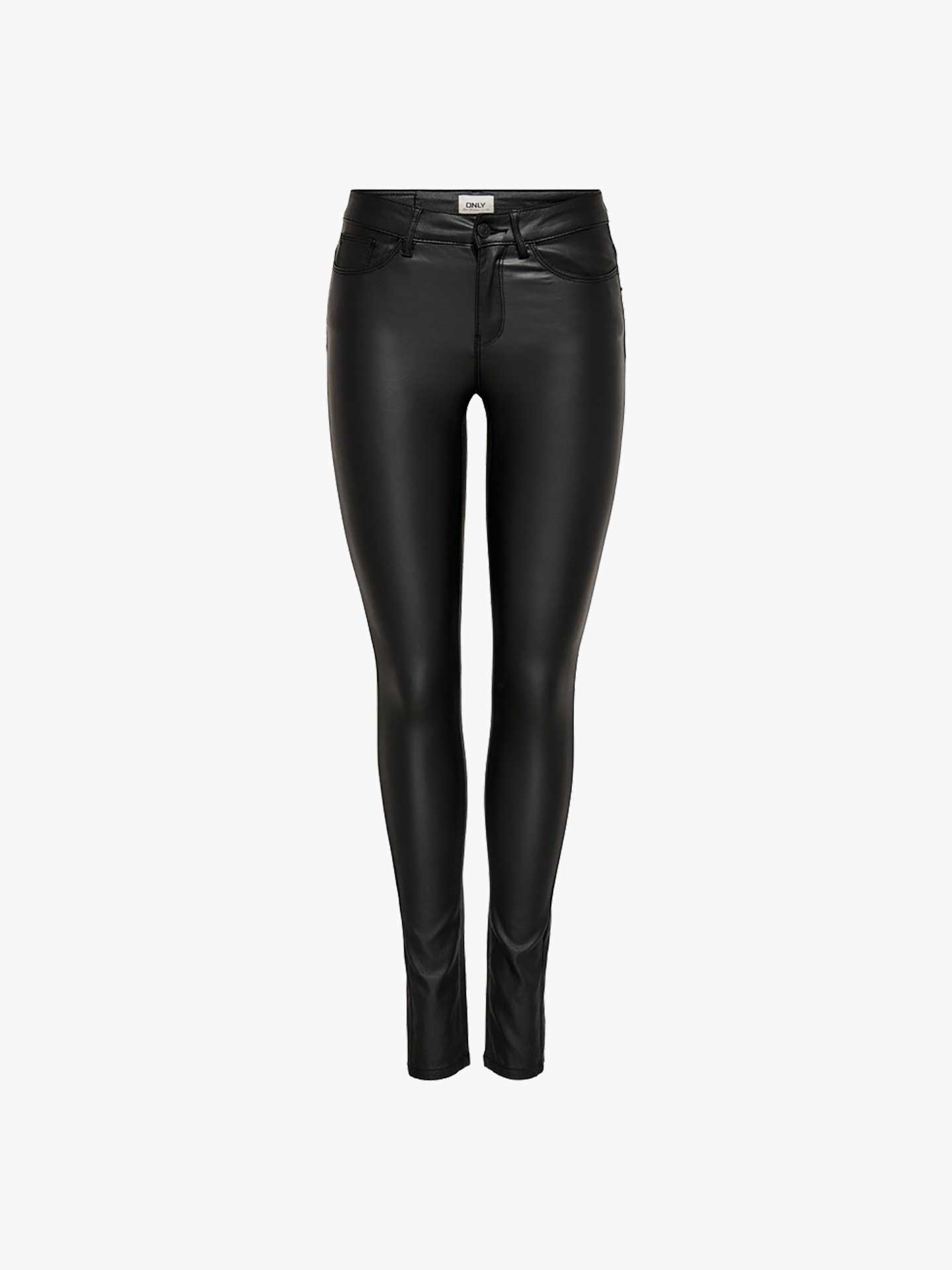 Calças Efeito Pele Slim Fit