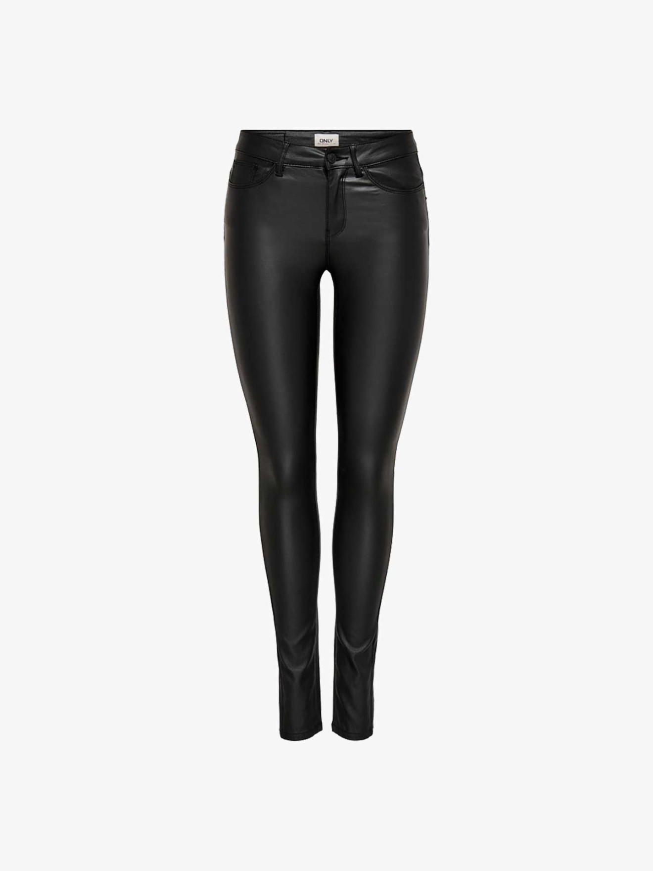 Calças Efeito Pele Slim Fit