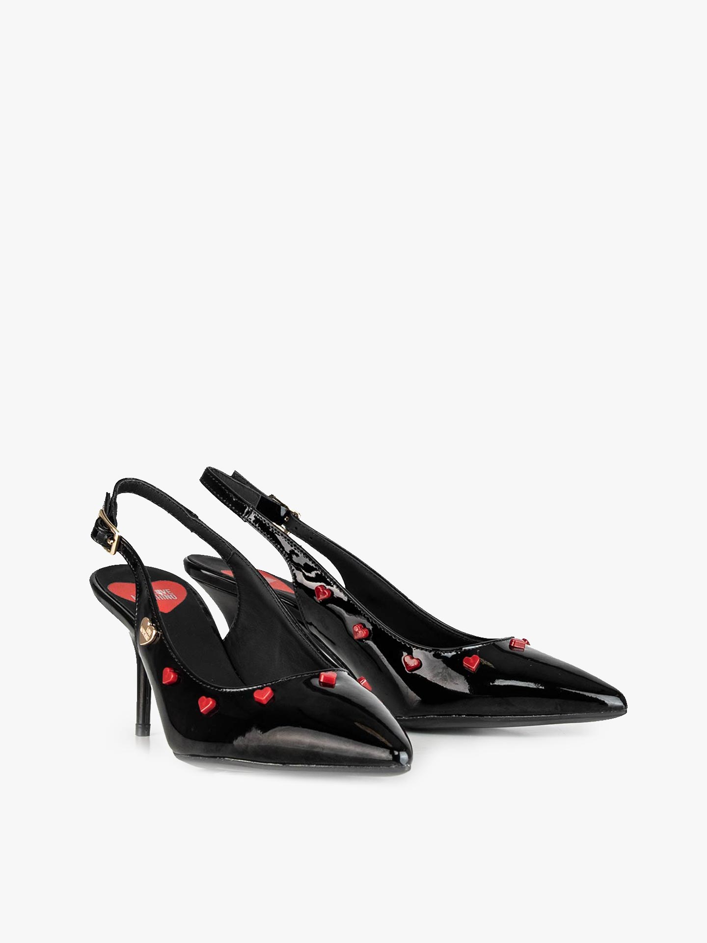 Sapatos de salto alto com aplicações