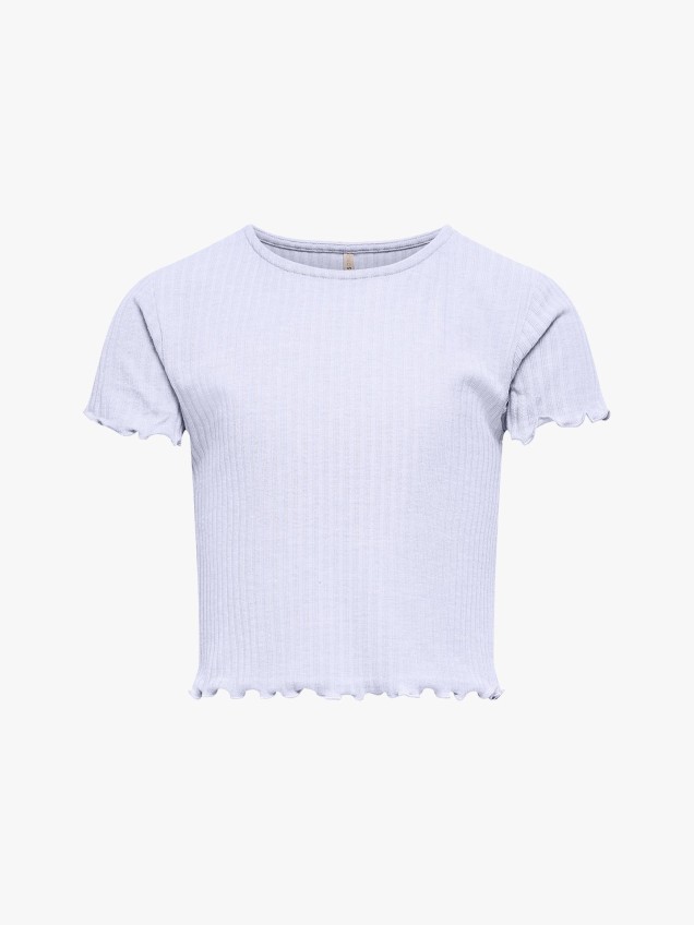 T-Shirt de Malha Canelada