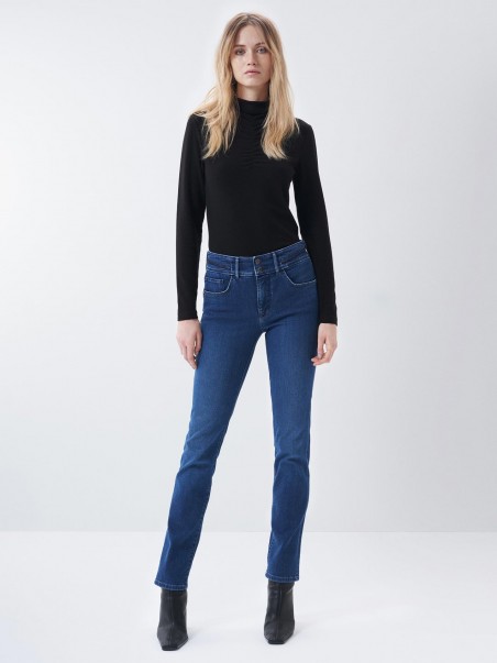 Jeans Secret Push In Skinny com brilhantes, Jeans de mulher