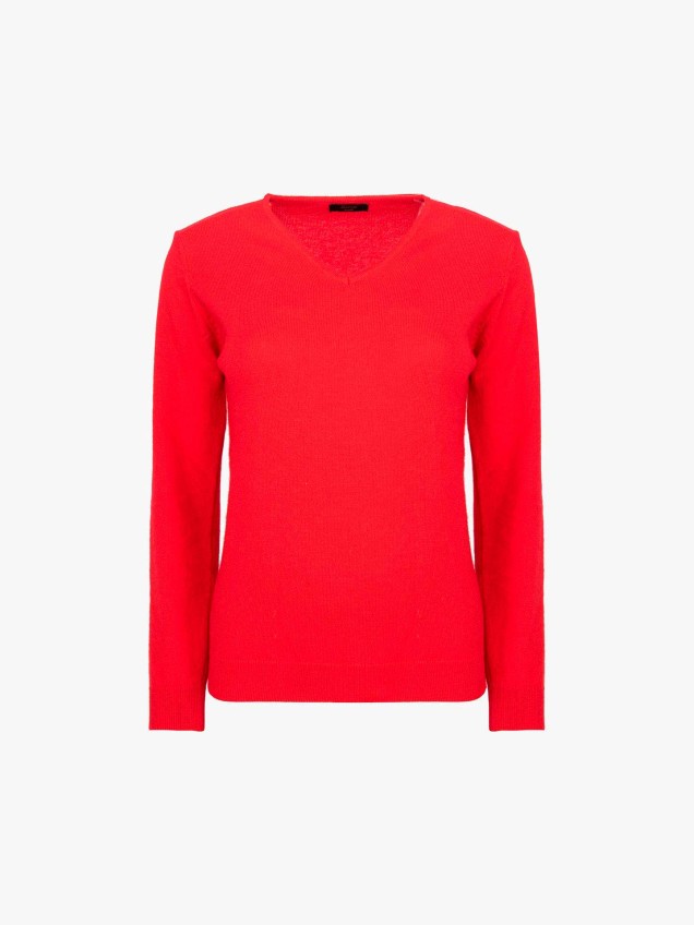 Camisola decote em bico