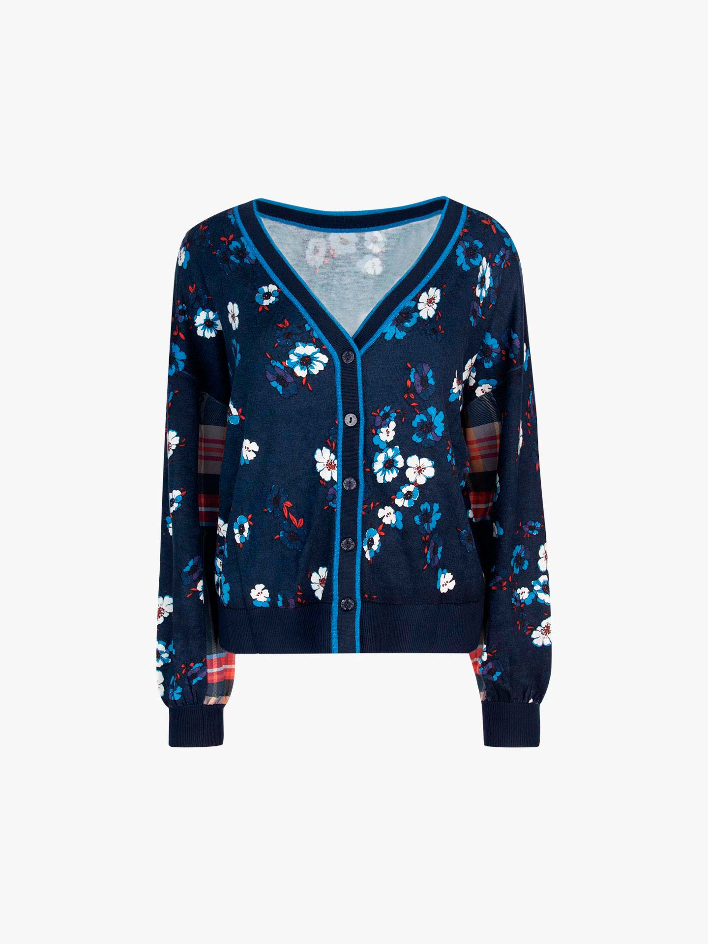 Casaco estampado floral