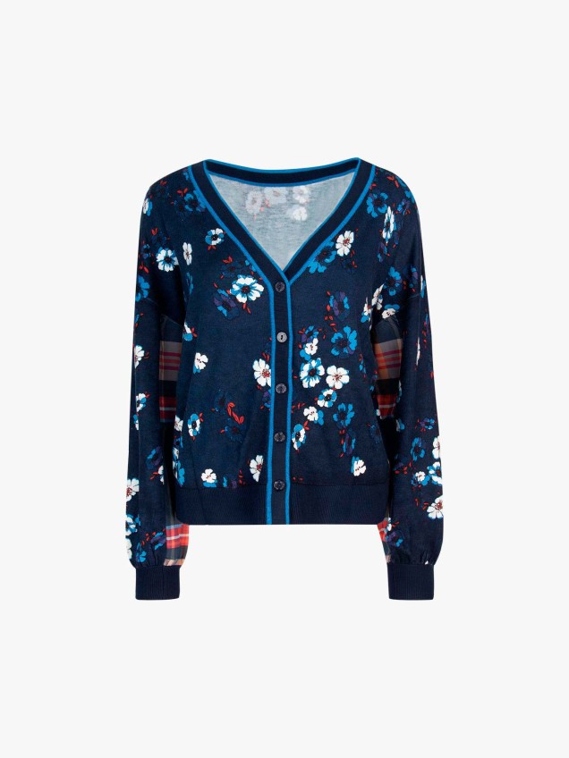 Casaco estampado floral