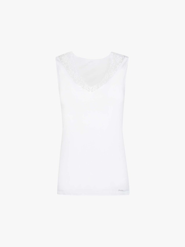 Camisola Interior Mangas Caveadas