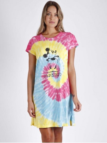Camisa de Noite Mickey Rainbow