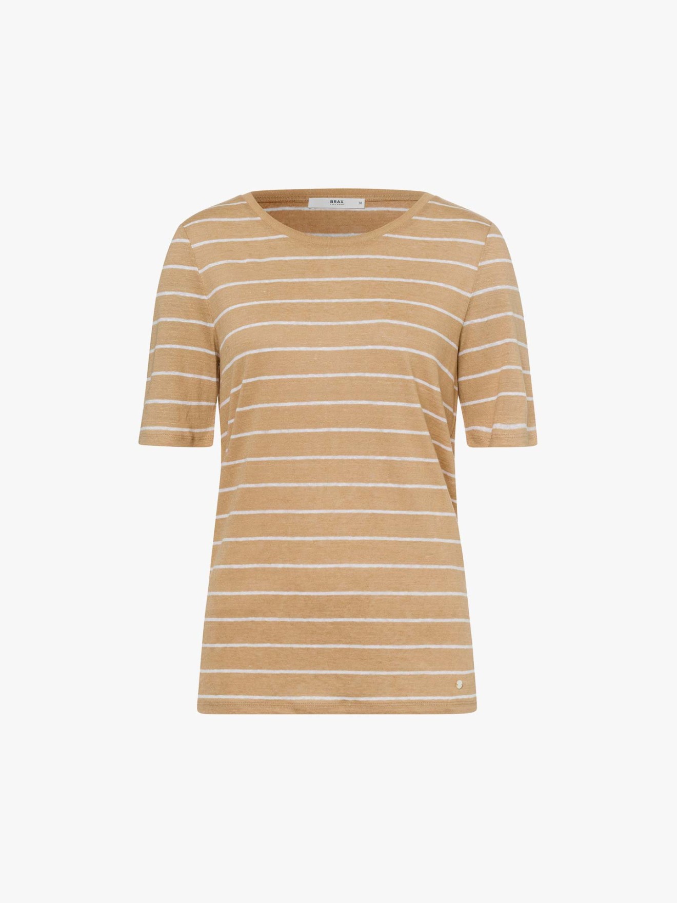T-Shirt s Riscas em Linho