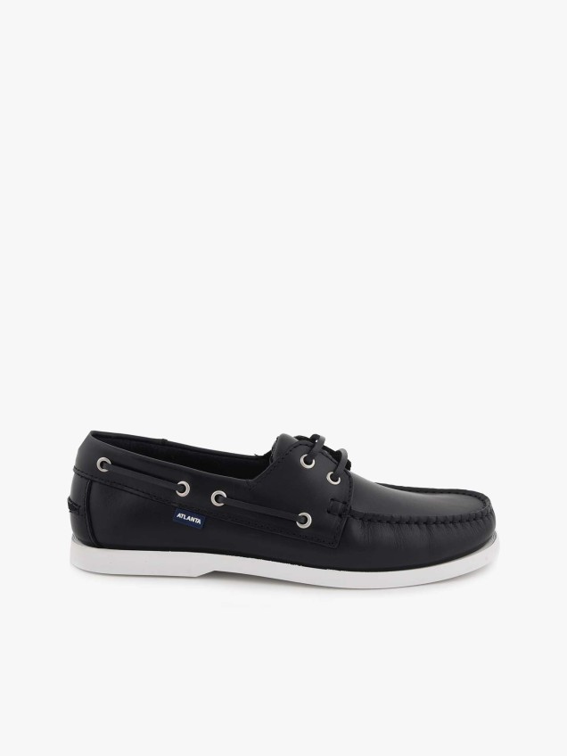 Sapatos de Vela em Pele Pull Up