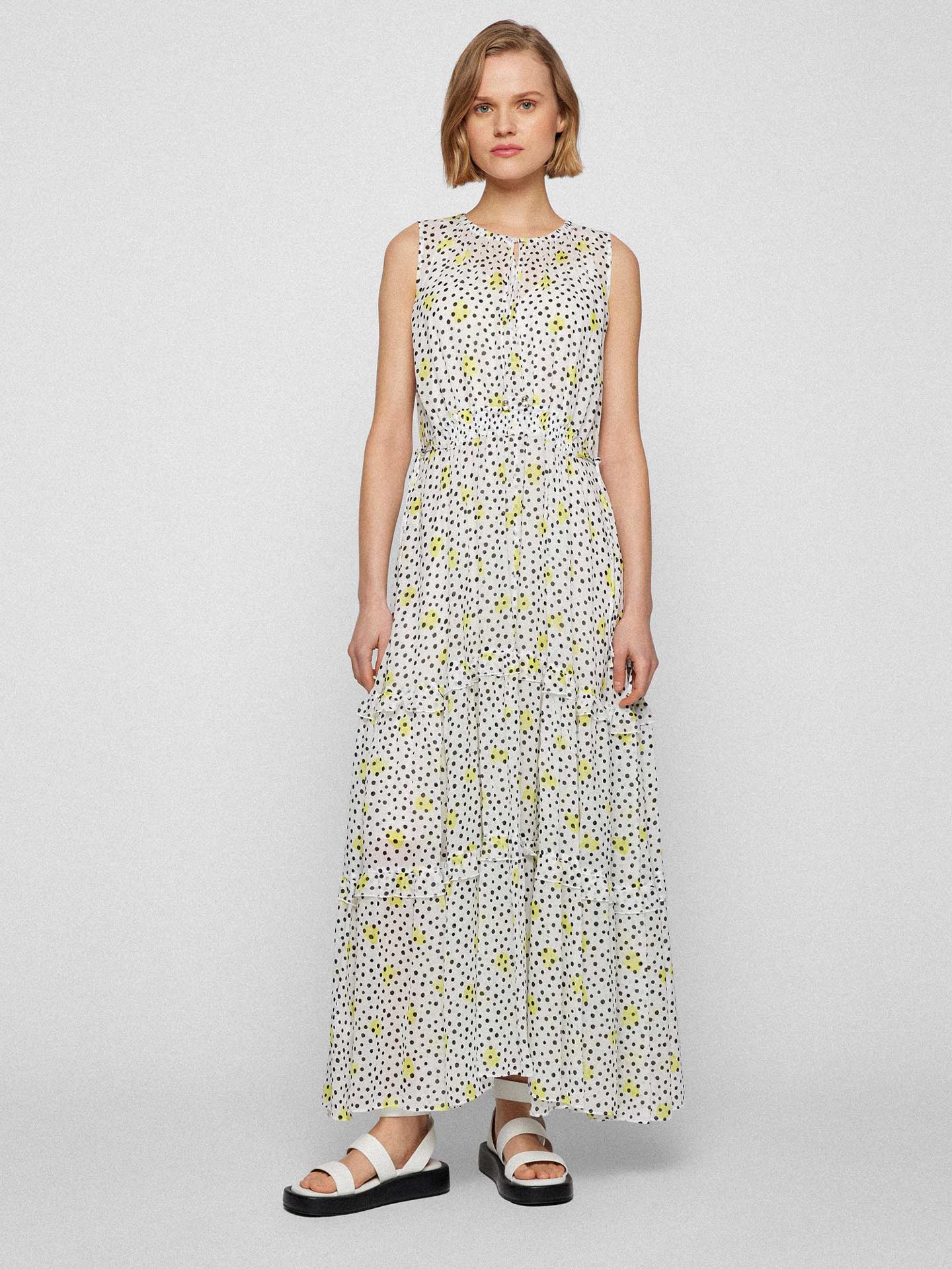 Vestido Comprido com Padrão