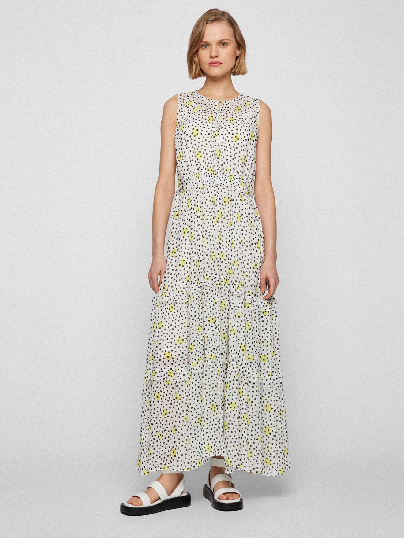 Vestido Comprido com Padrão