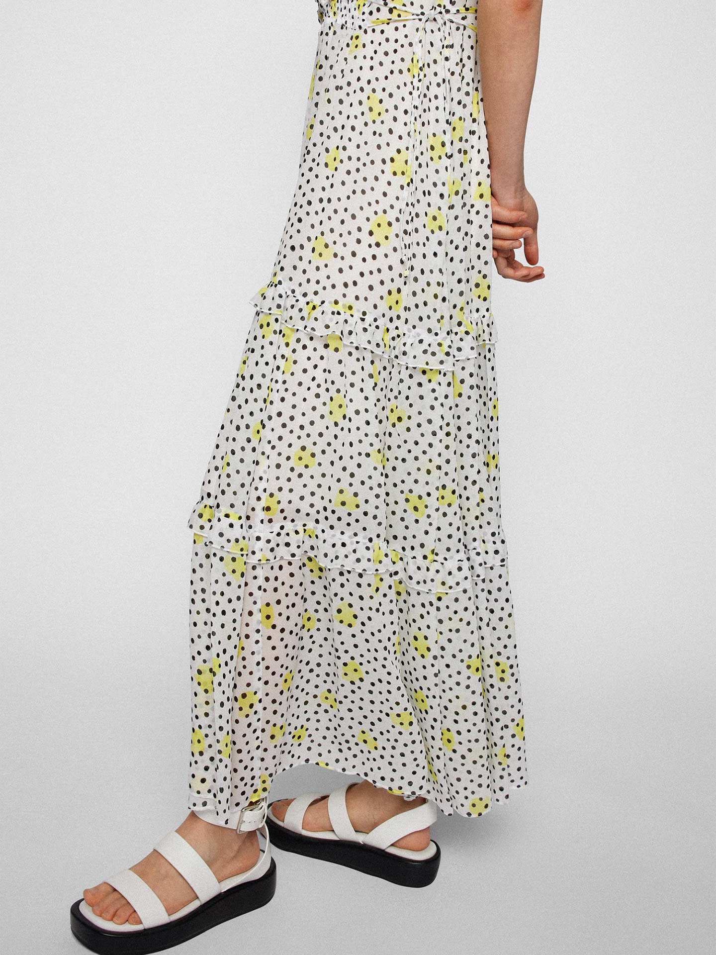 Vestido Comprido com Padrão