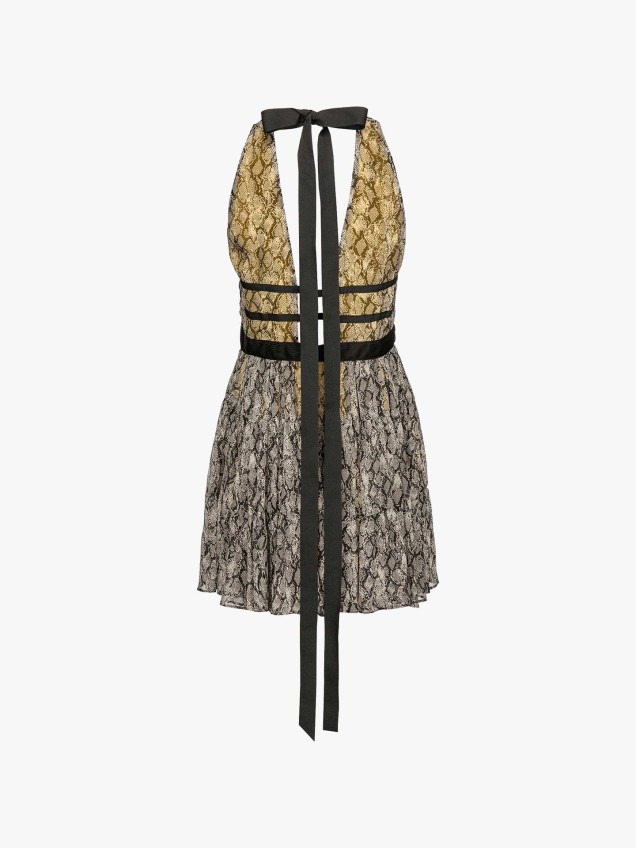 Vestido cerimónia com Padrão