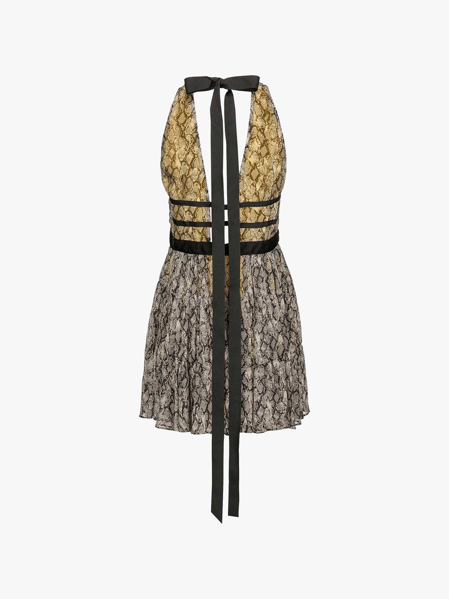 Vestido cerimónia com Padrão