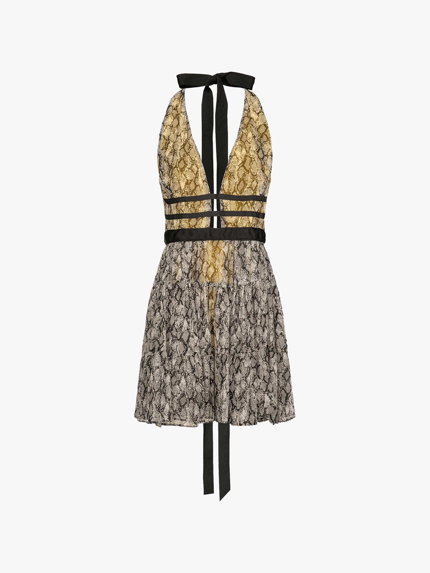 Vestido cerimónia com Padrão