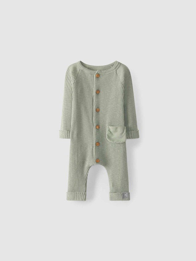 Babygrow em malha canelada