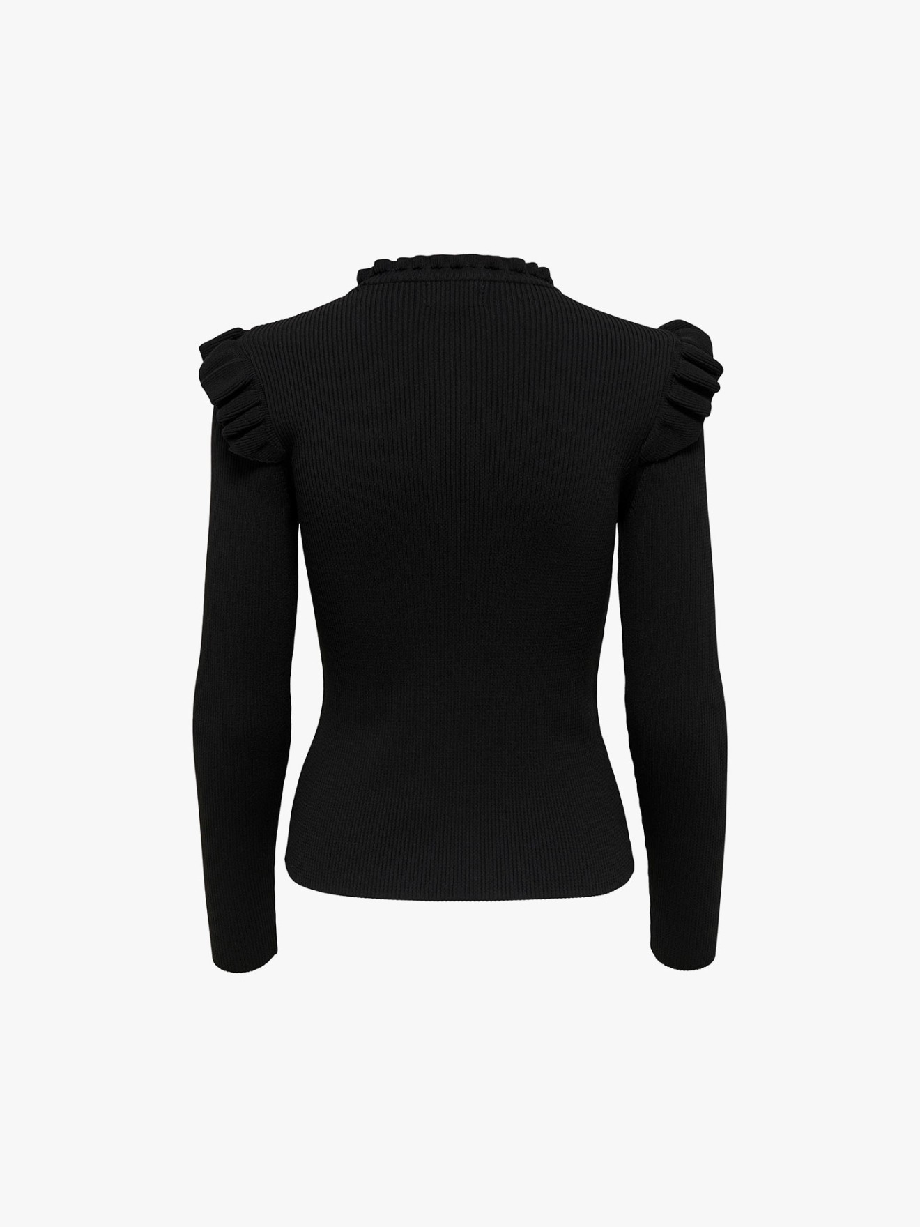 Camisola Canelada com Folhos
