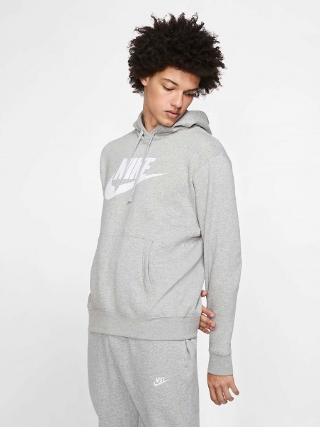 Casaco com capuz Club Fleece Nike Sportswear para homem, cinzento