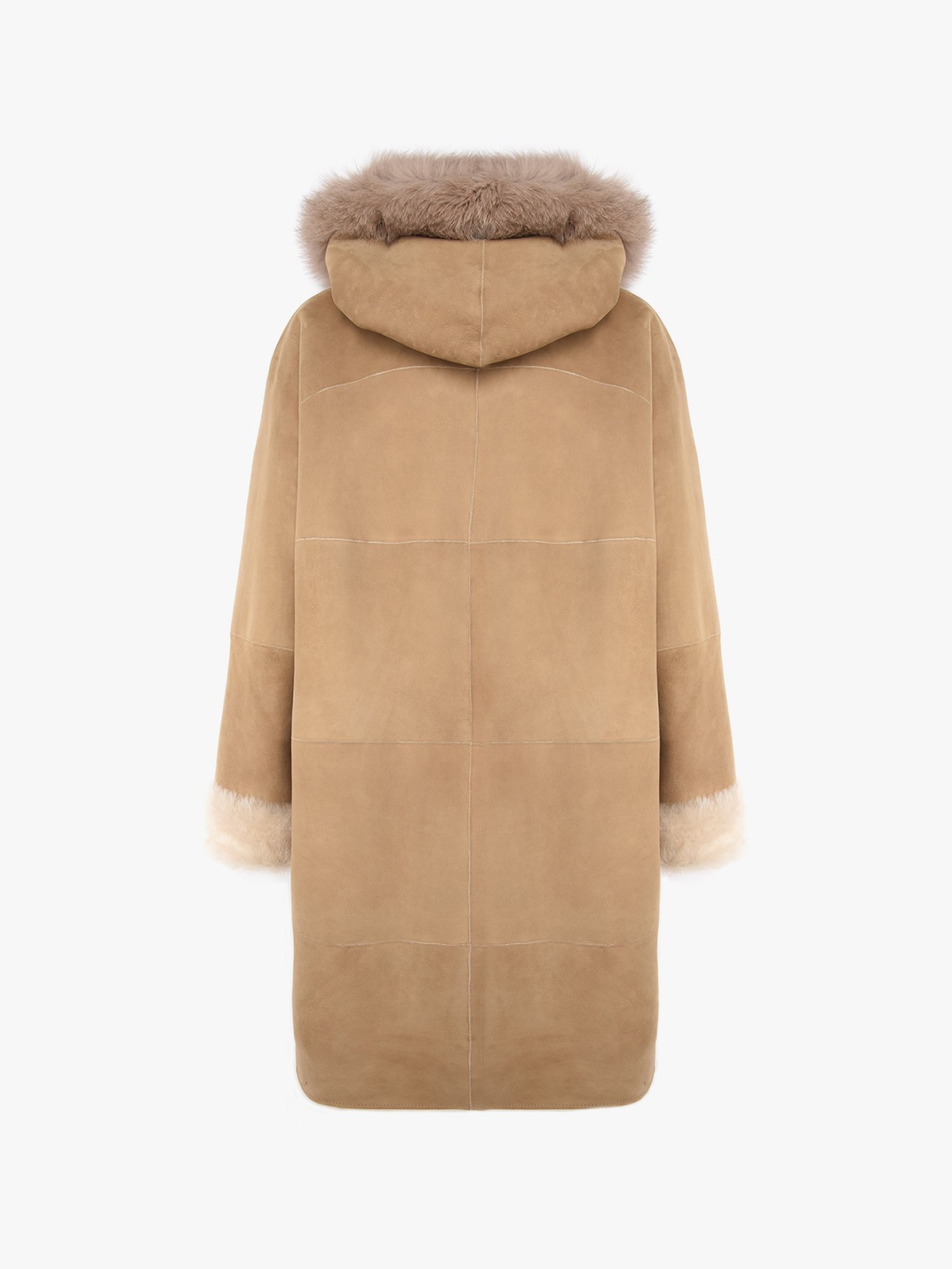 Double Face em Pele com Capuz