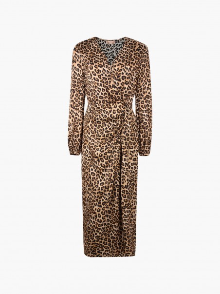 Vestido Midi Animal Print