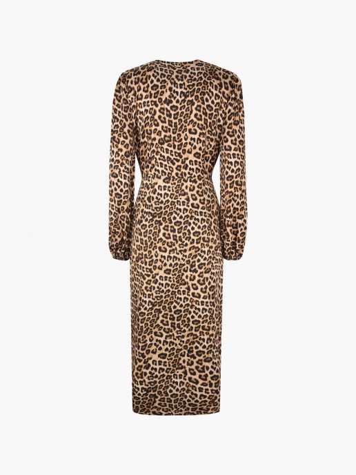 Vestido Midi Animal Print