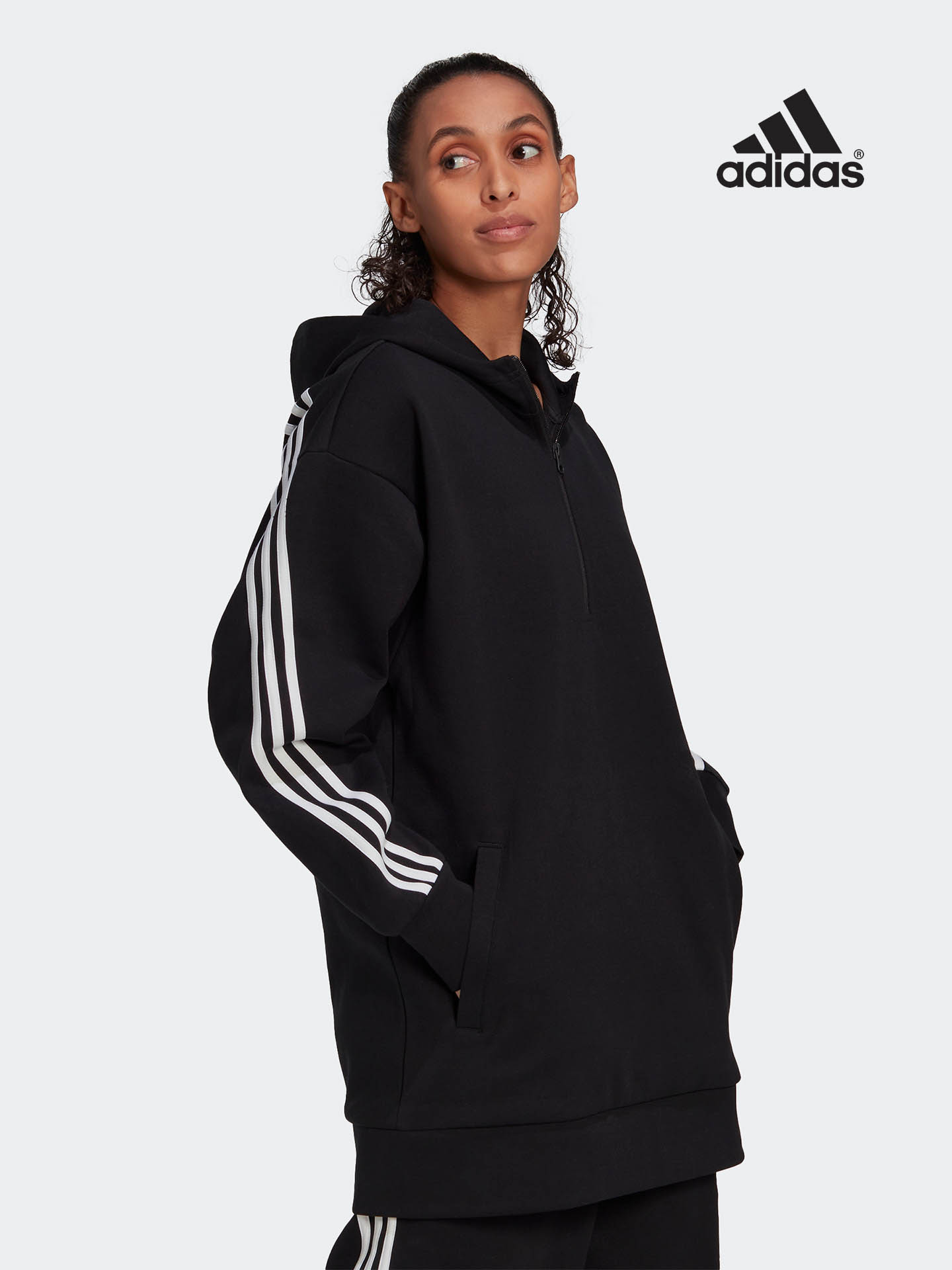 Sweatshirt Comprida com Capuz