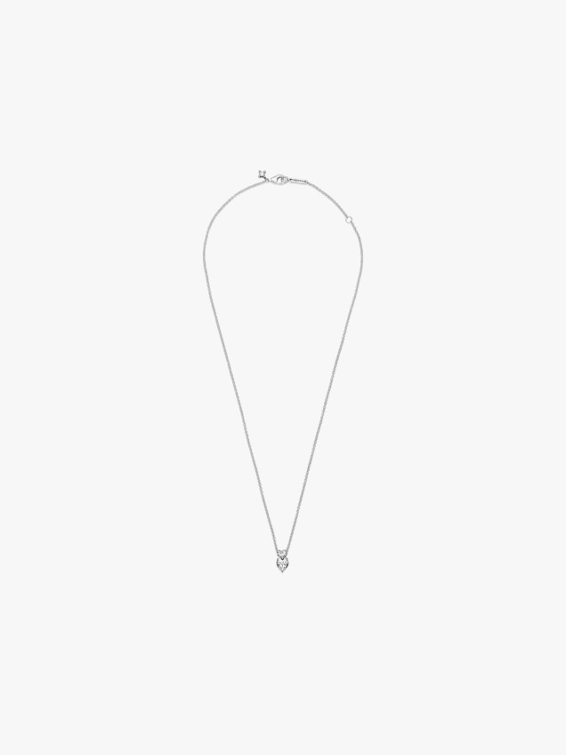 Colar Pendente Double Heart Sparkling
