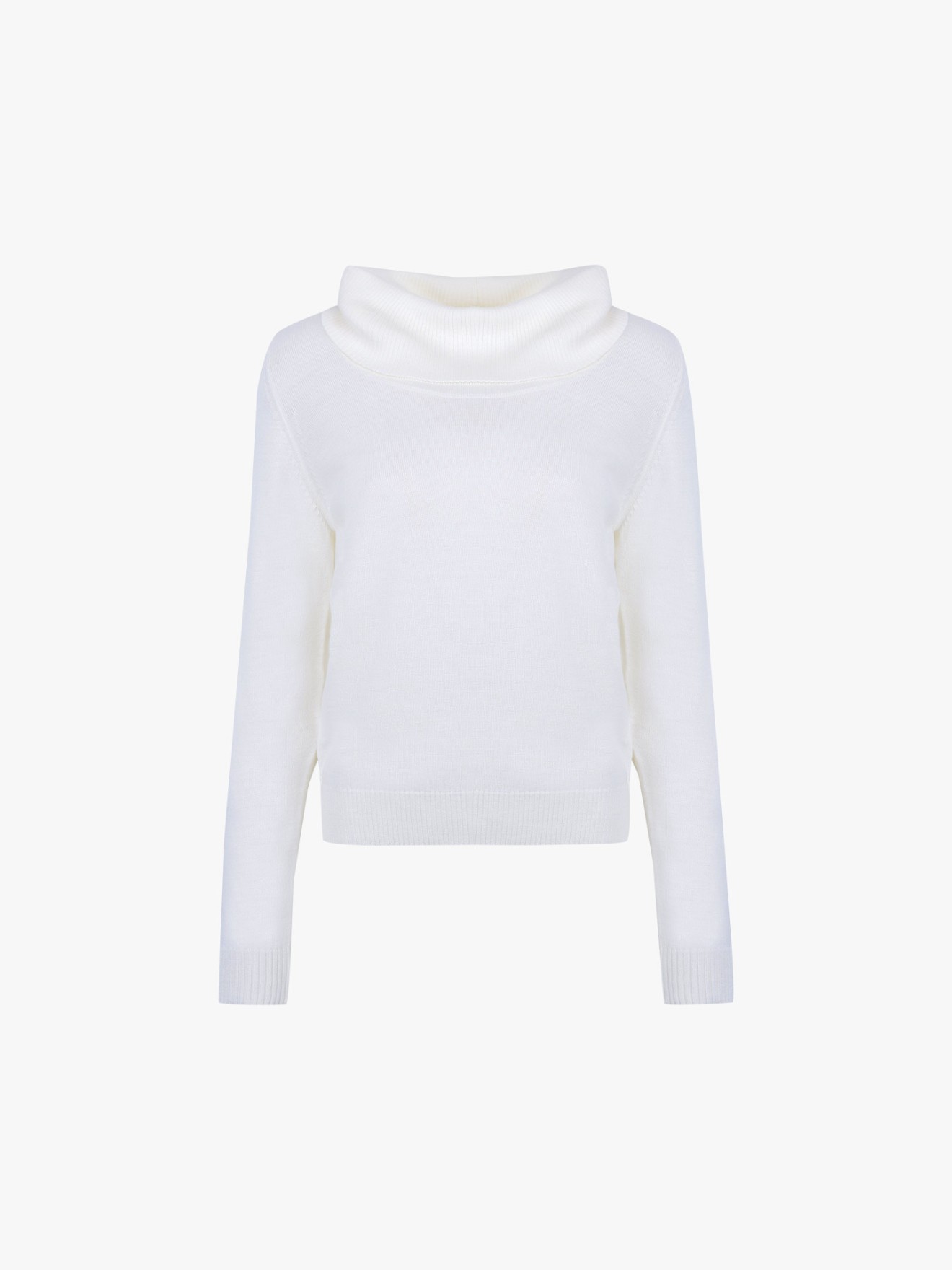 Camisola de Gola Alta em Lã