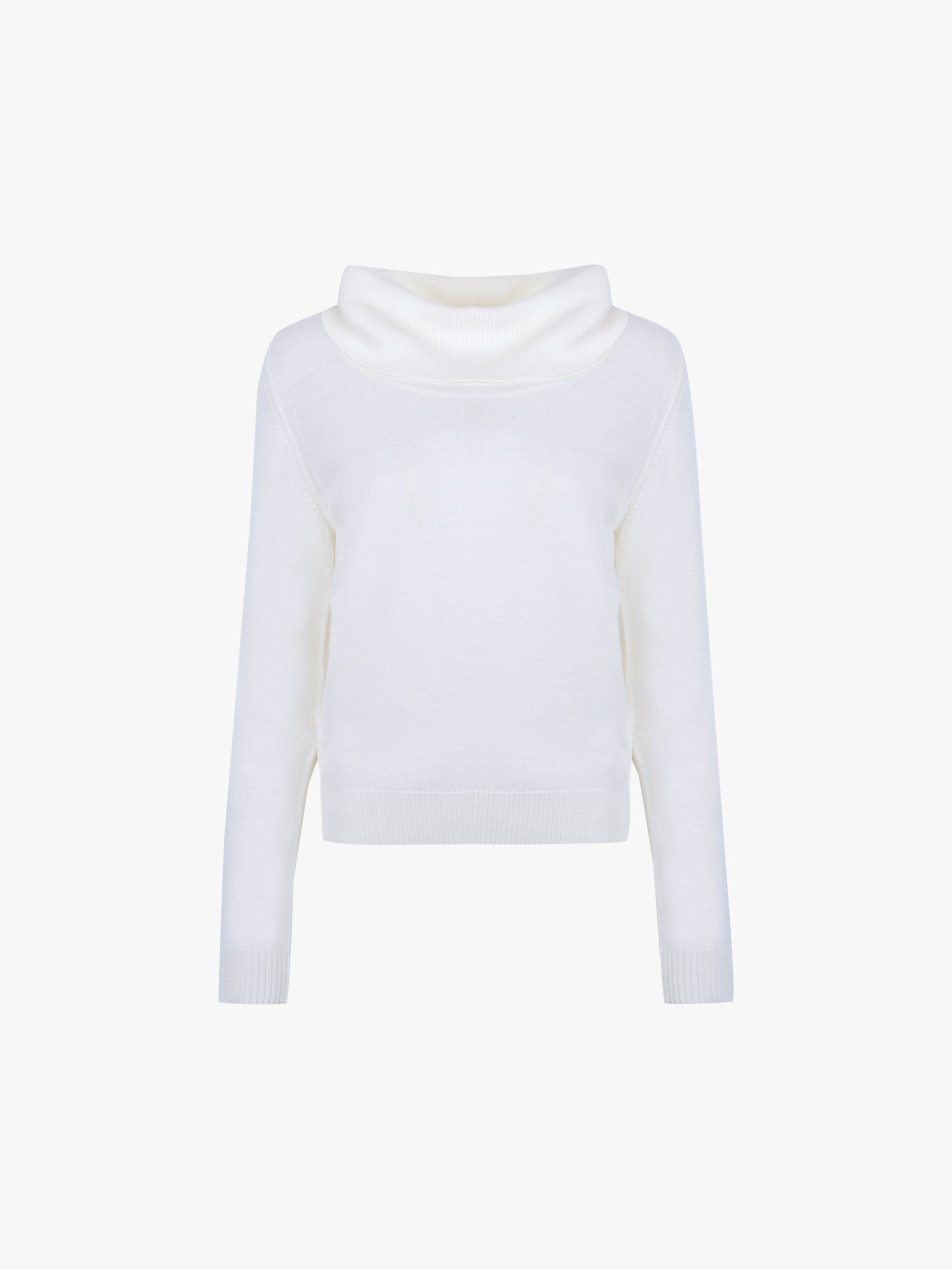 Camisola de Gola Alta em Lã