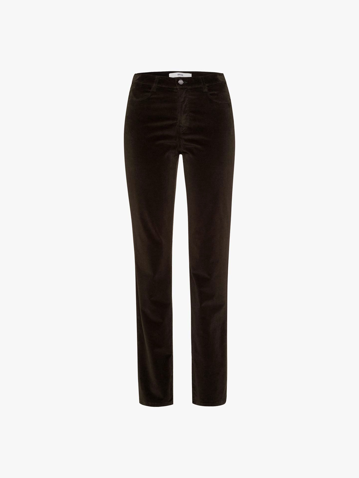 Calças de Veludo Canelado High Waist