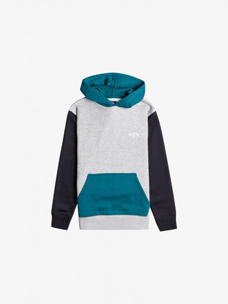 Sweatshirt Color Block com Capuz Arch