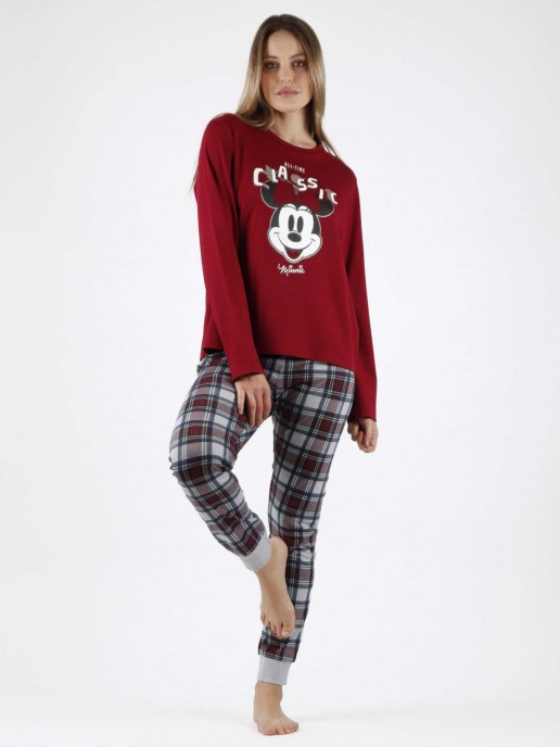 Pijama ao Xadrez Minnie