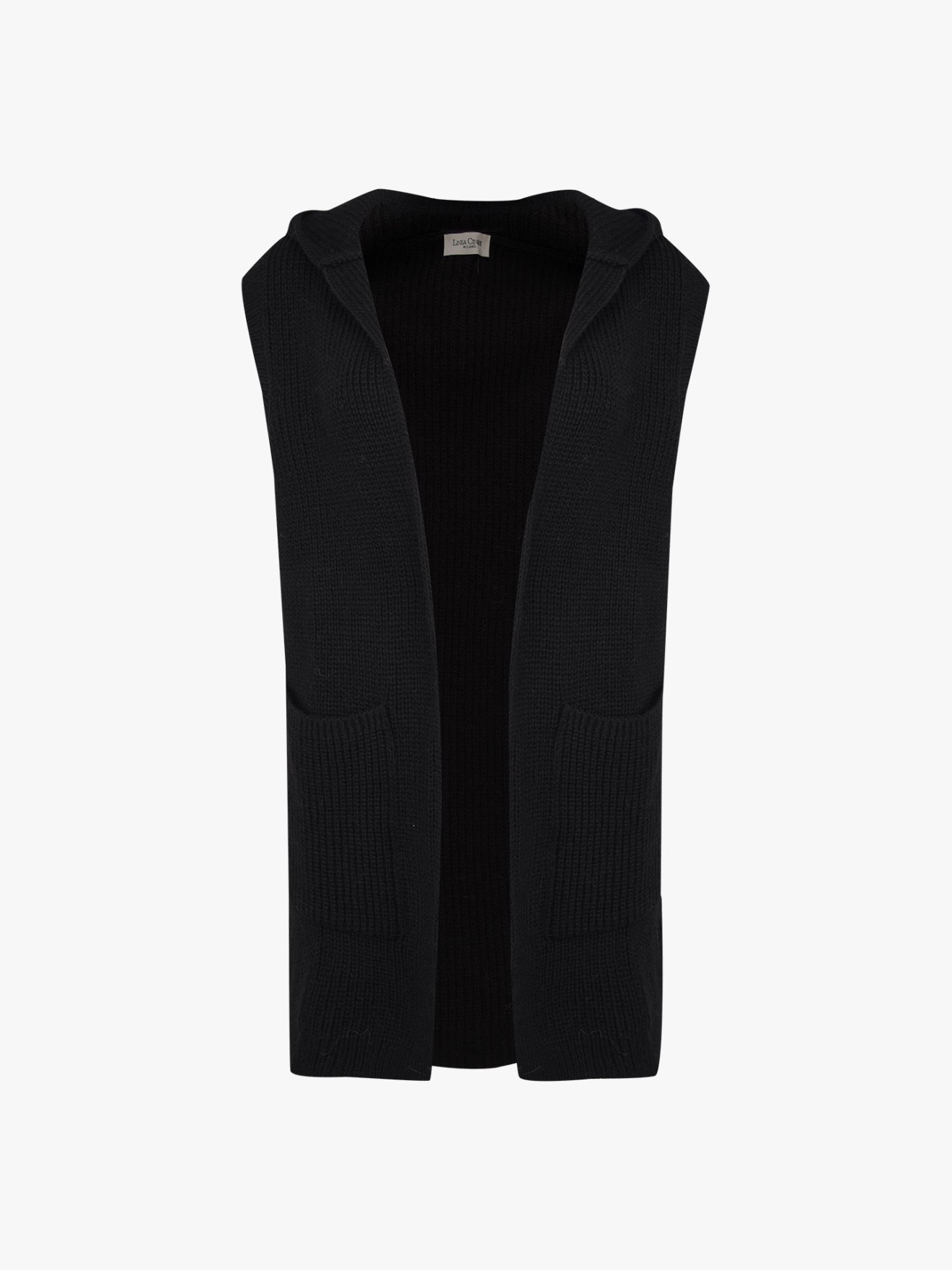 Colete em Malha com Capuz