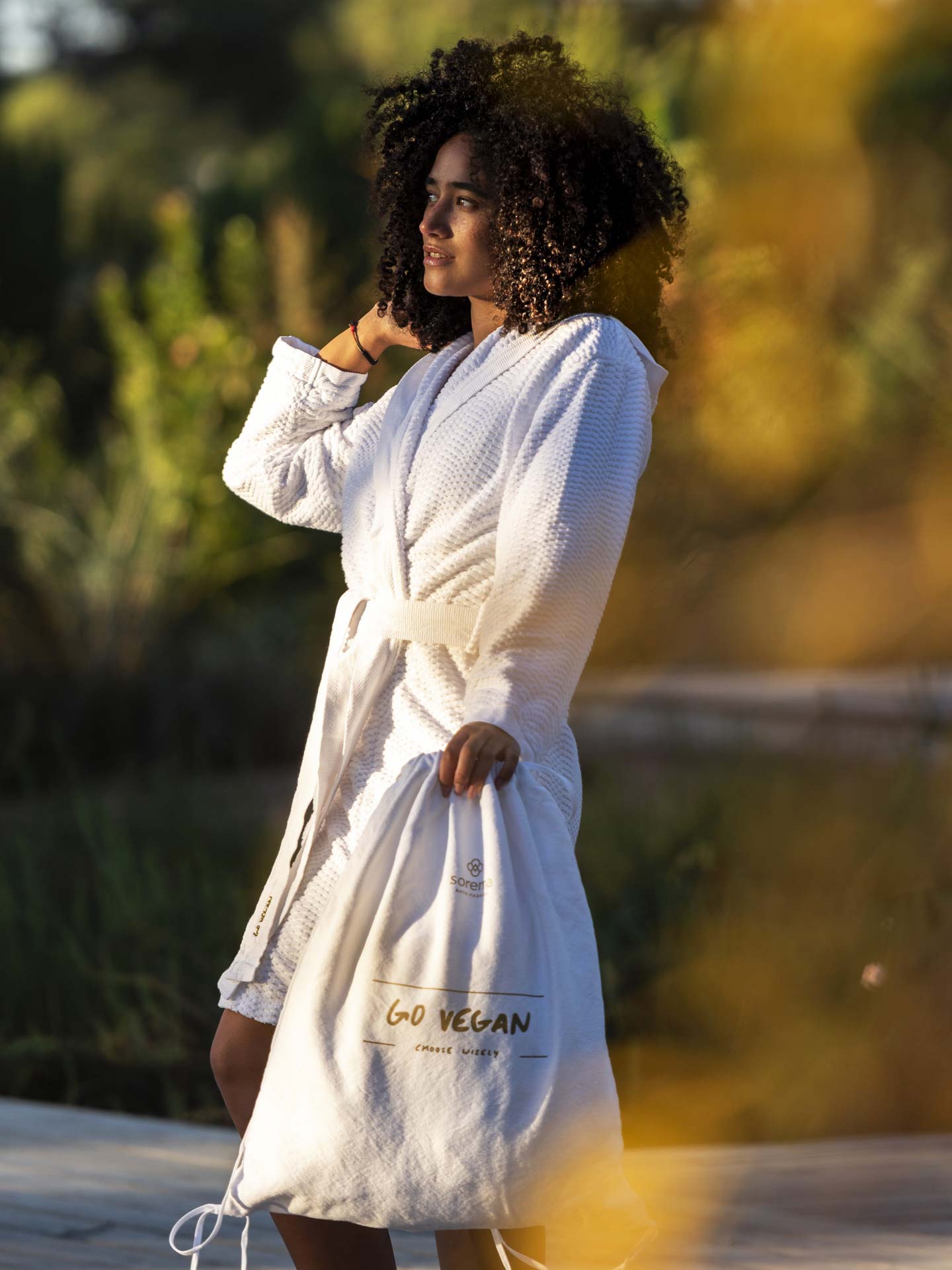 Roupão Go Vegan com Capuz