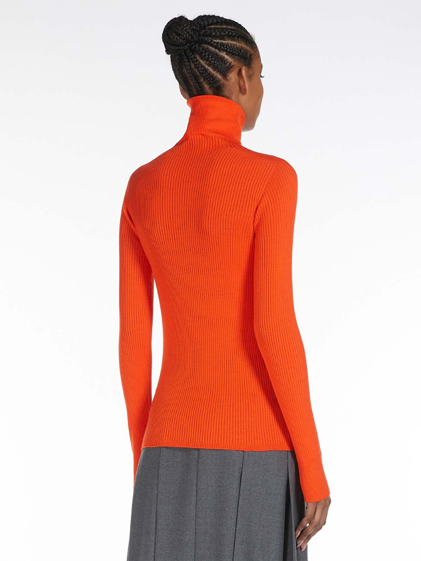 Camisola de Gola Alta em Lã