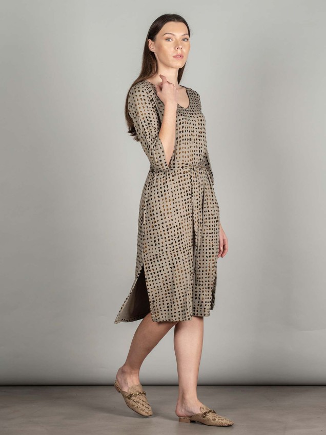 Vestido Midi com Padrão