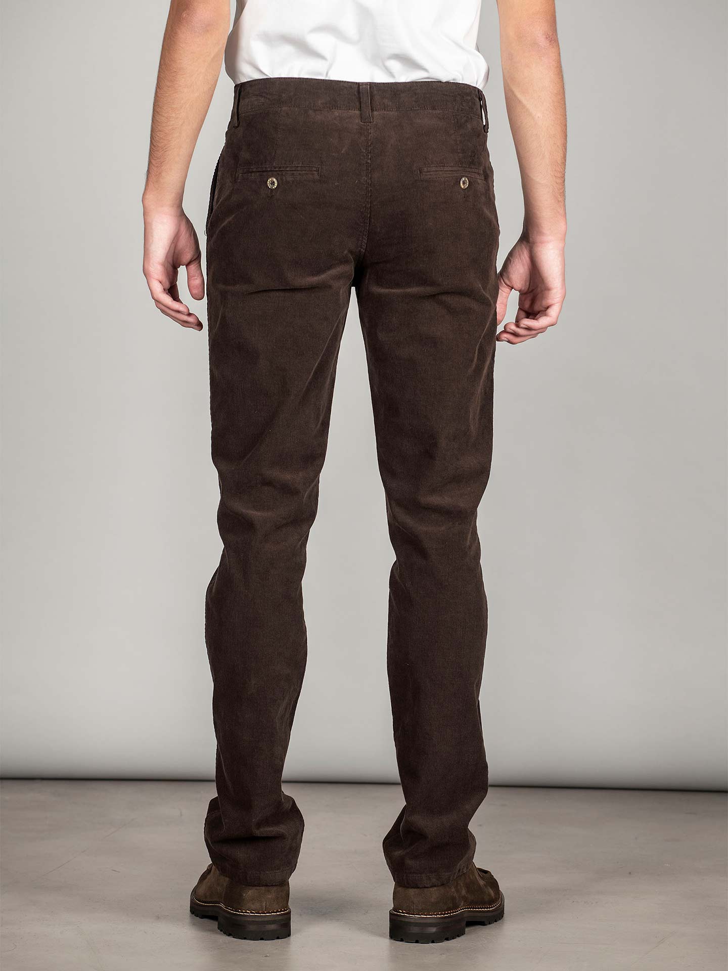 Calças de bombazine