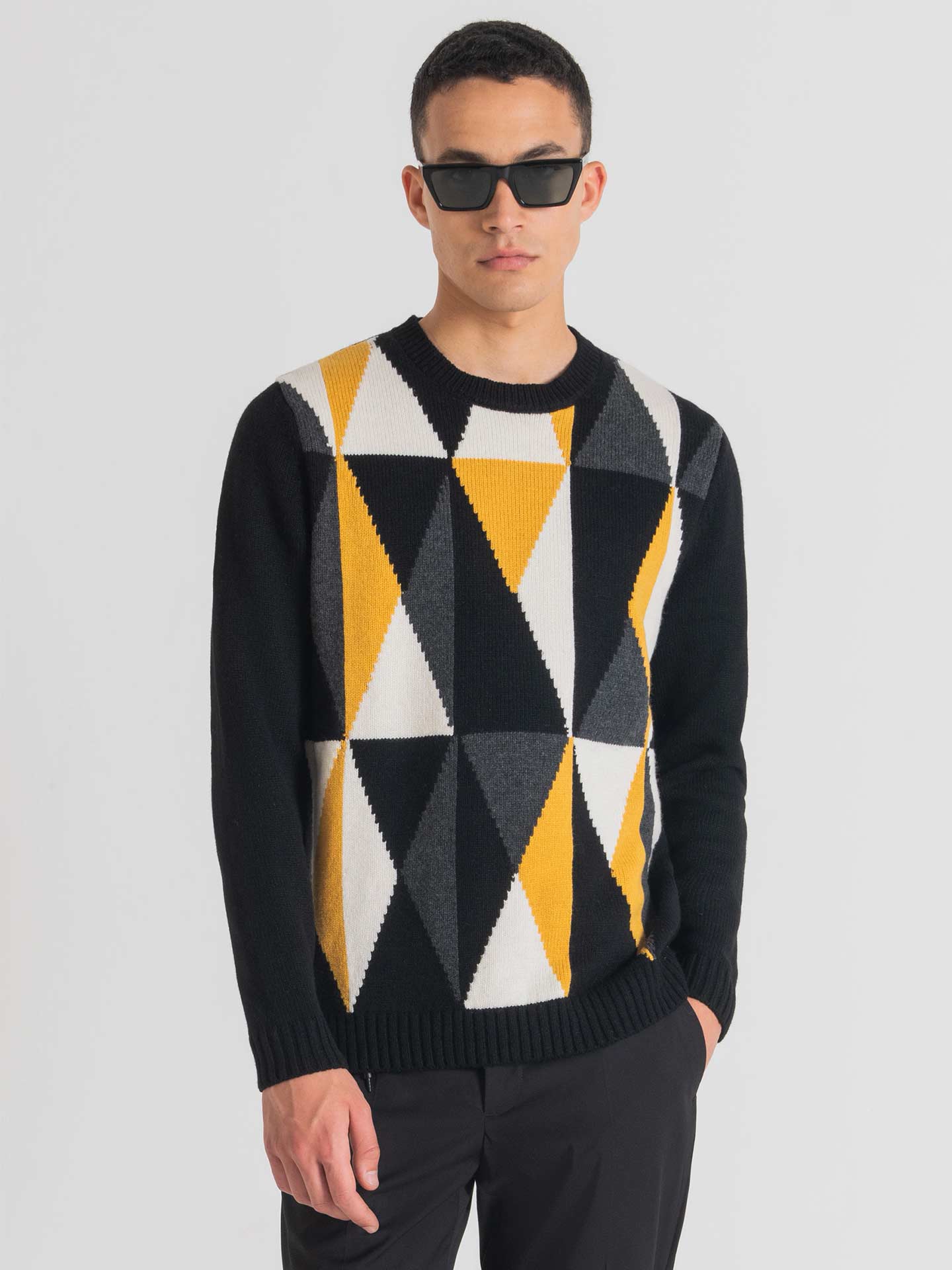 Camisola de Lã com Padrão