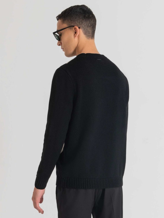 Camisola de Lã com Padrão