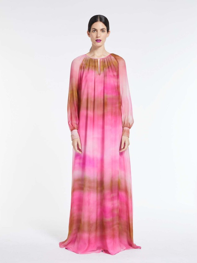 Vestido Comprido de Seda