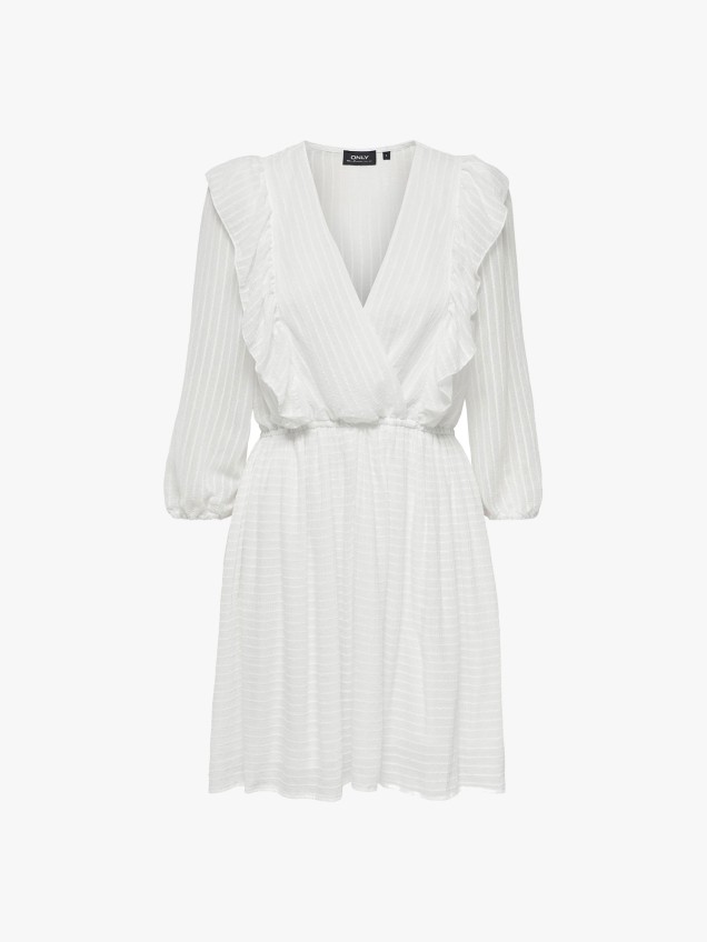 Vestido com Folhos