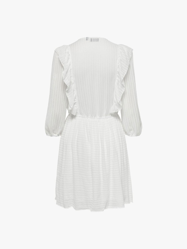 Vestido com Folhos
