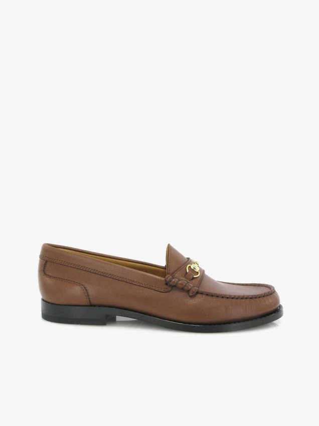 Loafers Sarah em Pele Com Aplicação