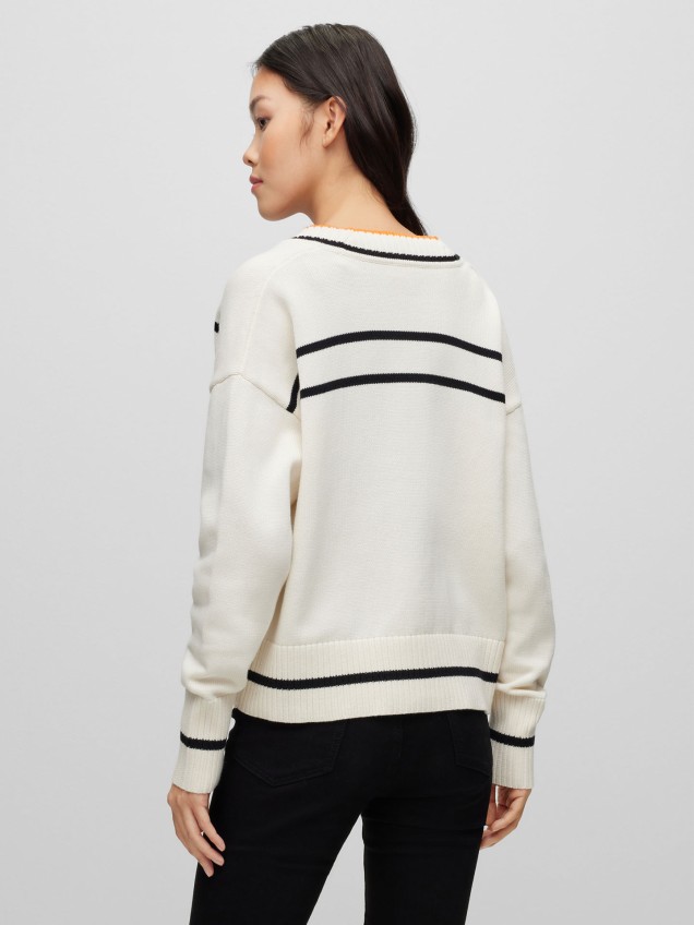 Cardigan com Riscas