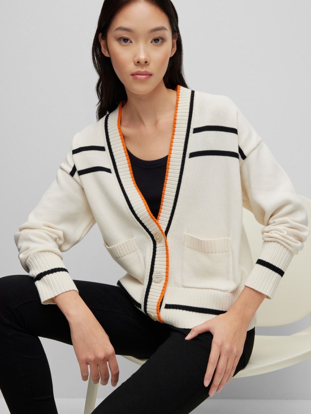 Cardigan com Riscas