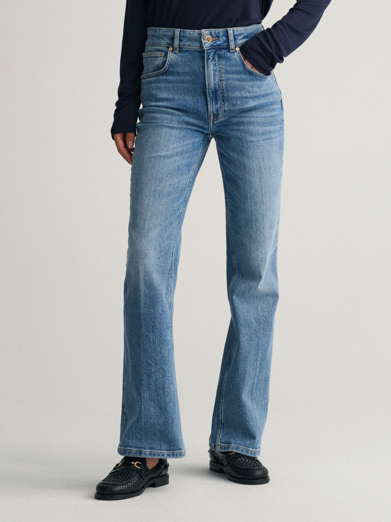 Calças de Ganga Flared Fit